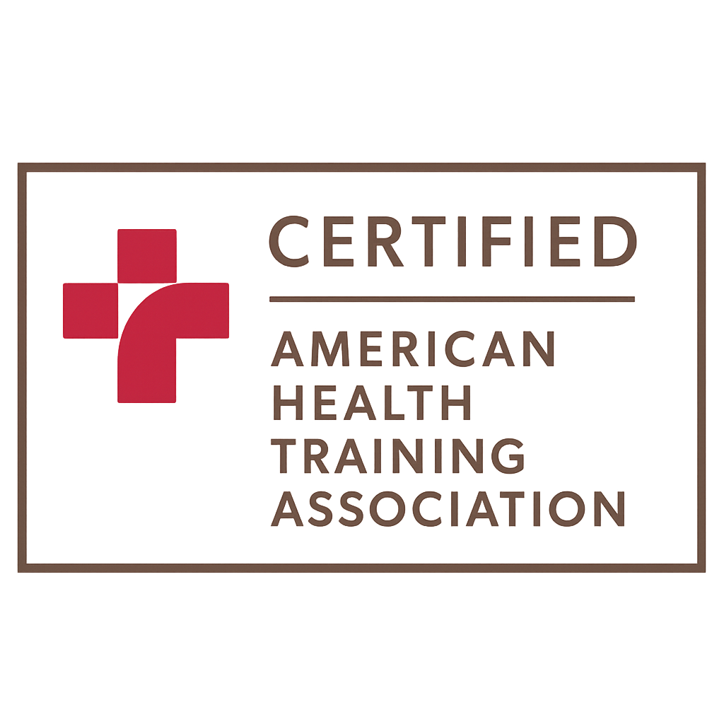 American Health Training Association certification badge